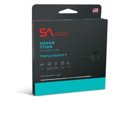 Scientific Anglers Sonar Titan 3D Int / Sink 3 / Sink 5 Fly Line in Green and Olive and Charcoal